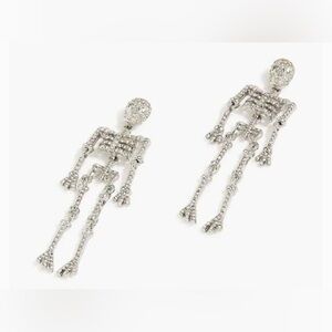 NWT J. Crew Skeleton Statement Earrings